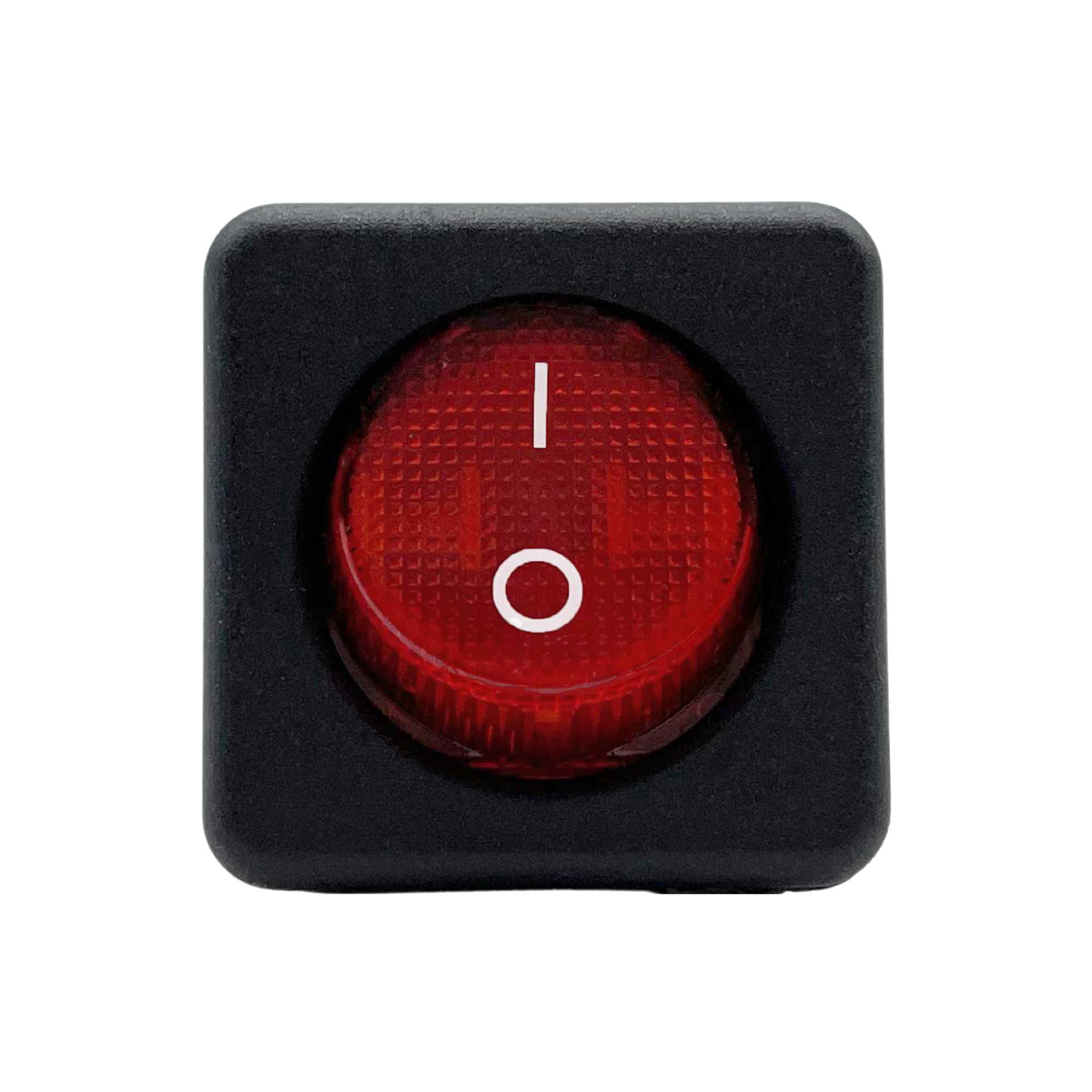 Interruptor basculante cuadrado DPST RK1-05 LED rojo 16A 250V AC - imagen 2