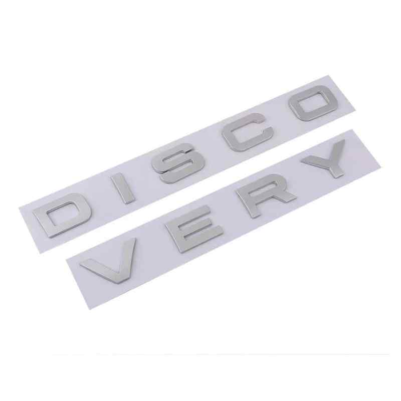 Emblema de letras compatible con Discovery plateado brillo - imagen 1