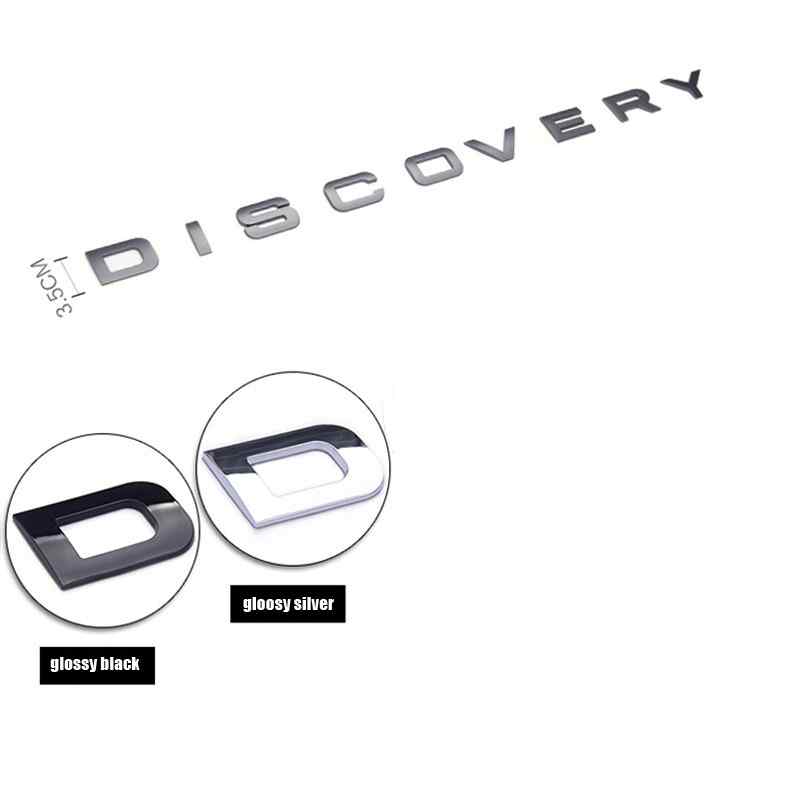Emblema de letras compatible con Discovery plateado brillo - imagen 4