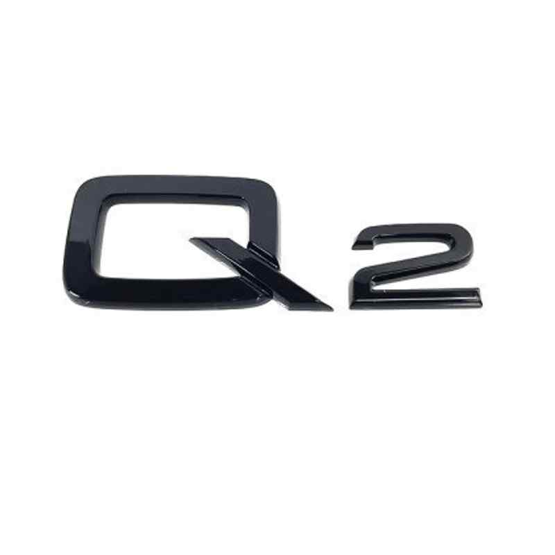Emblema Adhesivo Q2 para Maletero compatible con audi negro