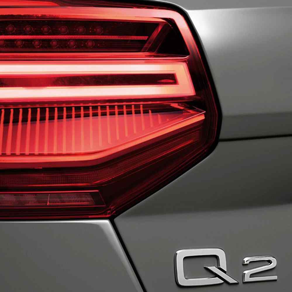 Emblema Adhesivo Q2 para Maletero compatible con audi negro - imagen 2