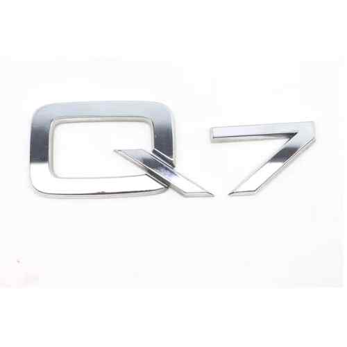 Emblema Adhesivo Q7 para Maletero compatible con audi plateado - imagen 1