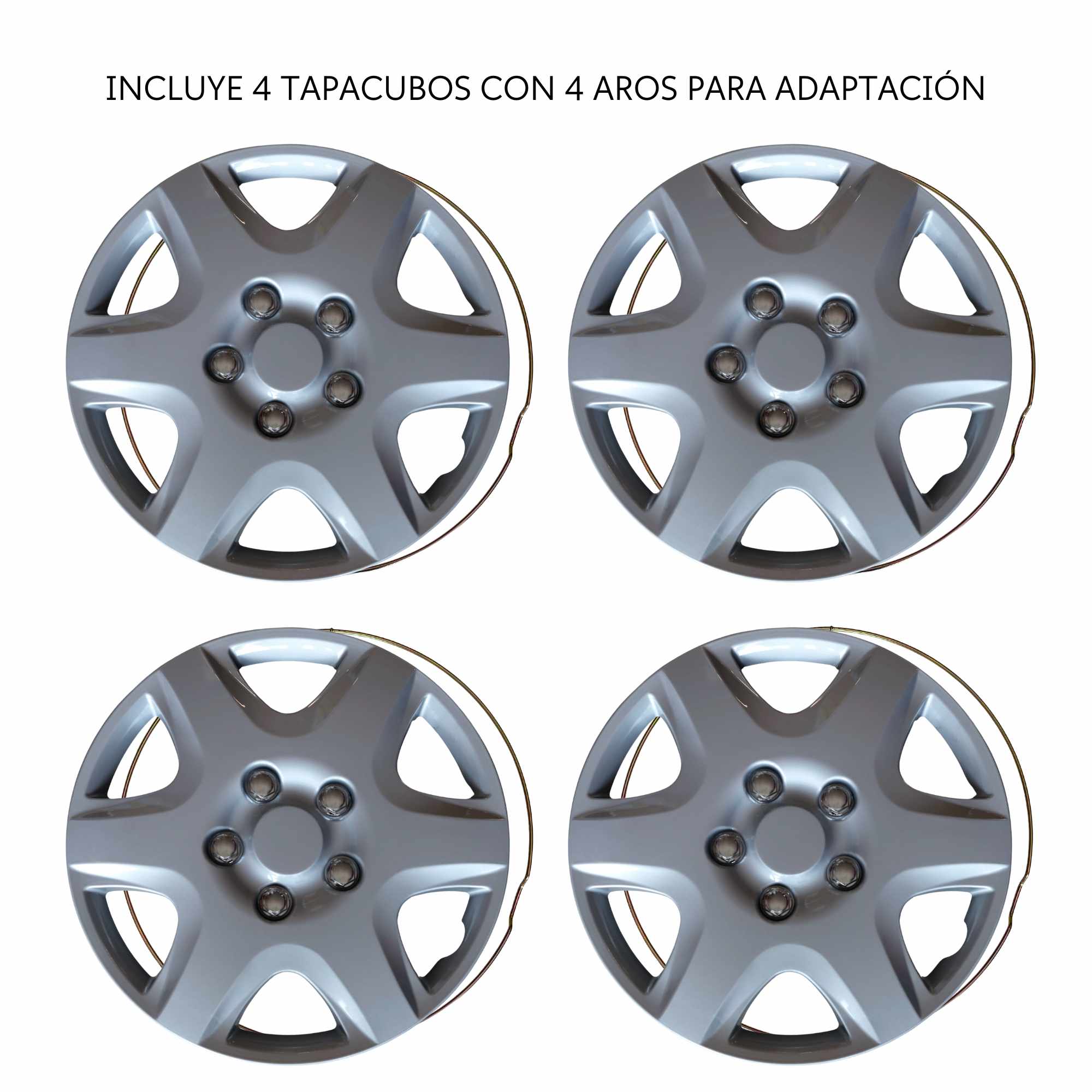 Tapacubos universales 15 pulgadas diseño Ibiza ABS Resistente (4 uds) 18482 - imagen 3
