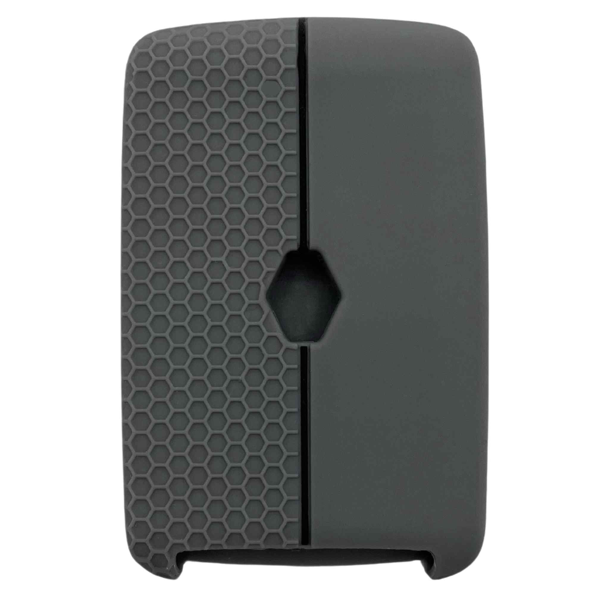 Funda silicona mando llave del coche 4 botones compatible con Renault y Dacia Gris - imagen 2
