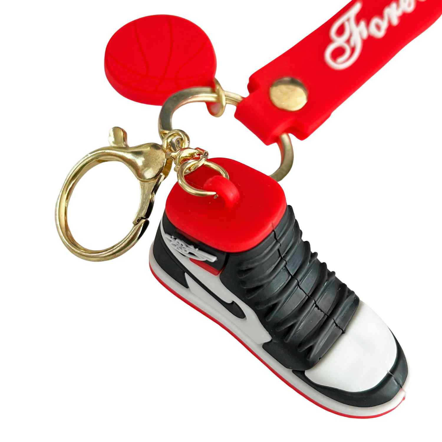 Llaveros zapatillas compatible con Nike Air Jordan rojo negro - imagen 4