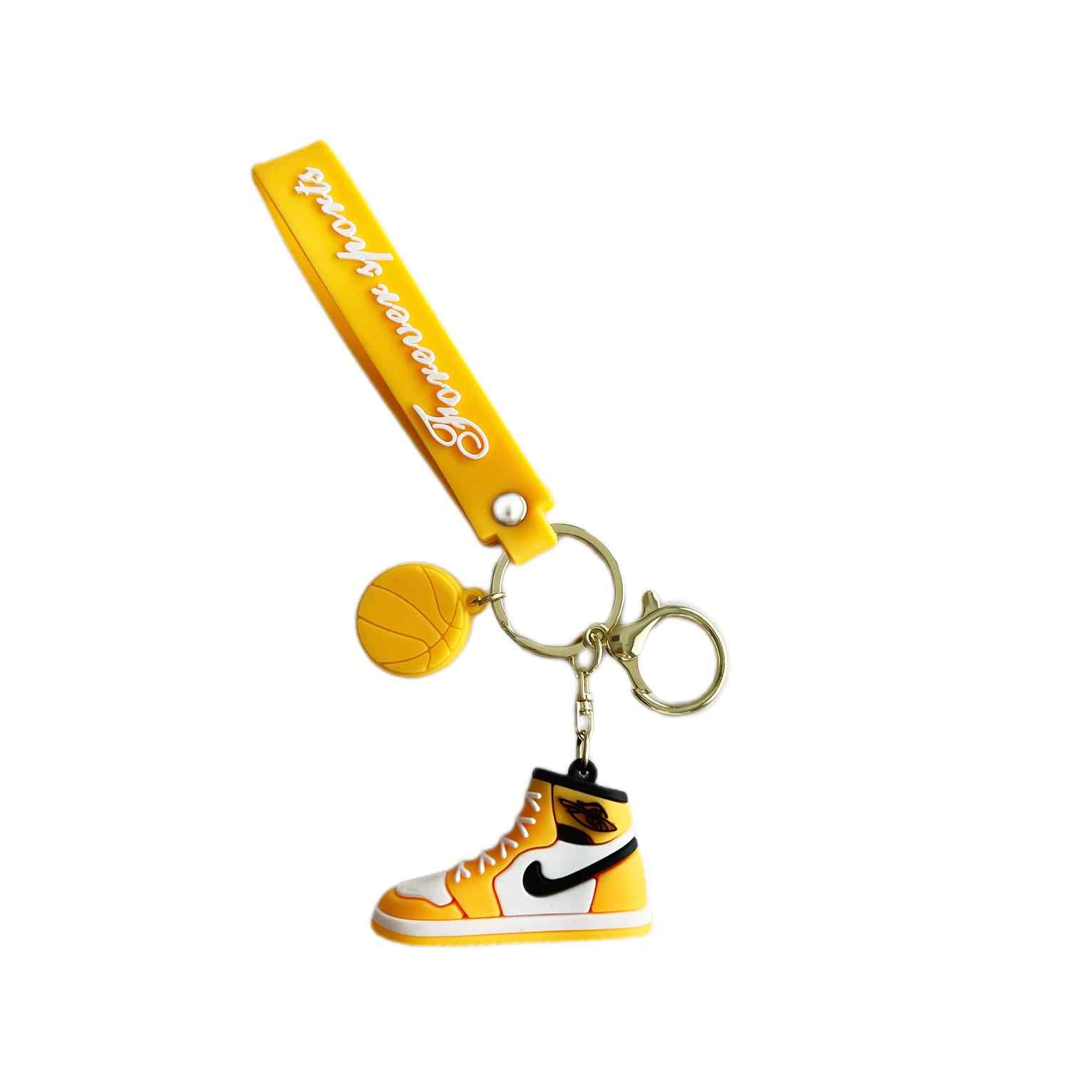 Llaveros zapatillas compatible con Nike Air Jordan amarilla - imagen 1