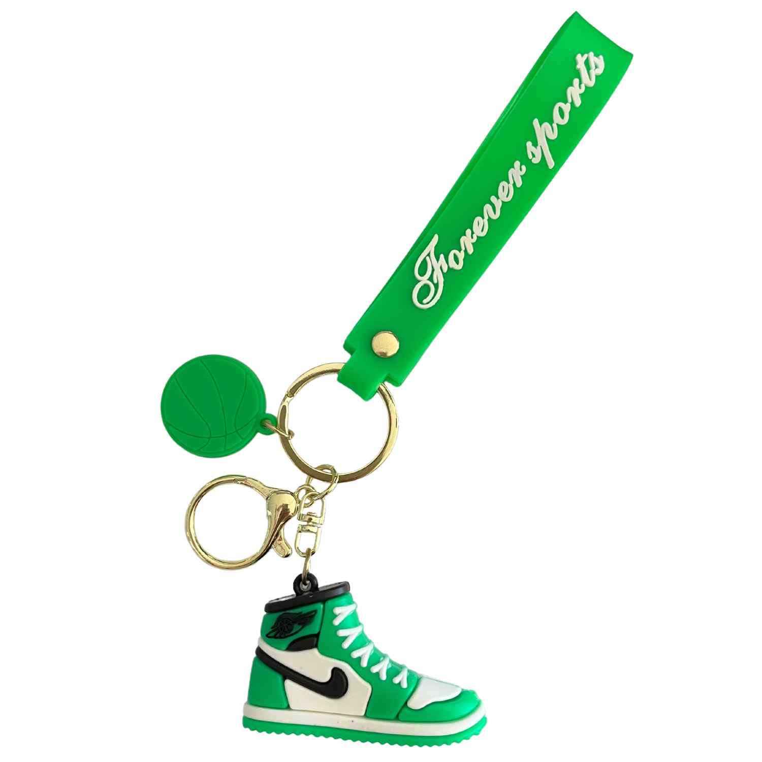 Llaveros zapatillas compatible con Nike Air Jordan verde
