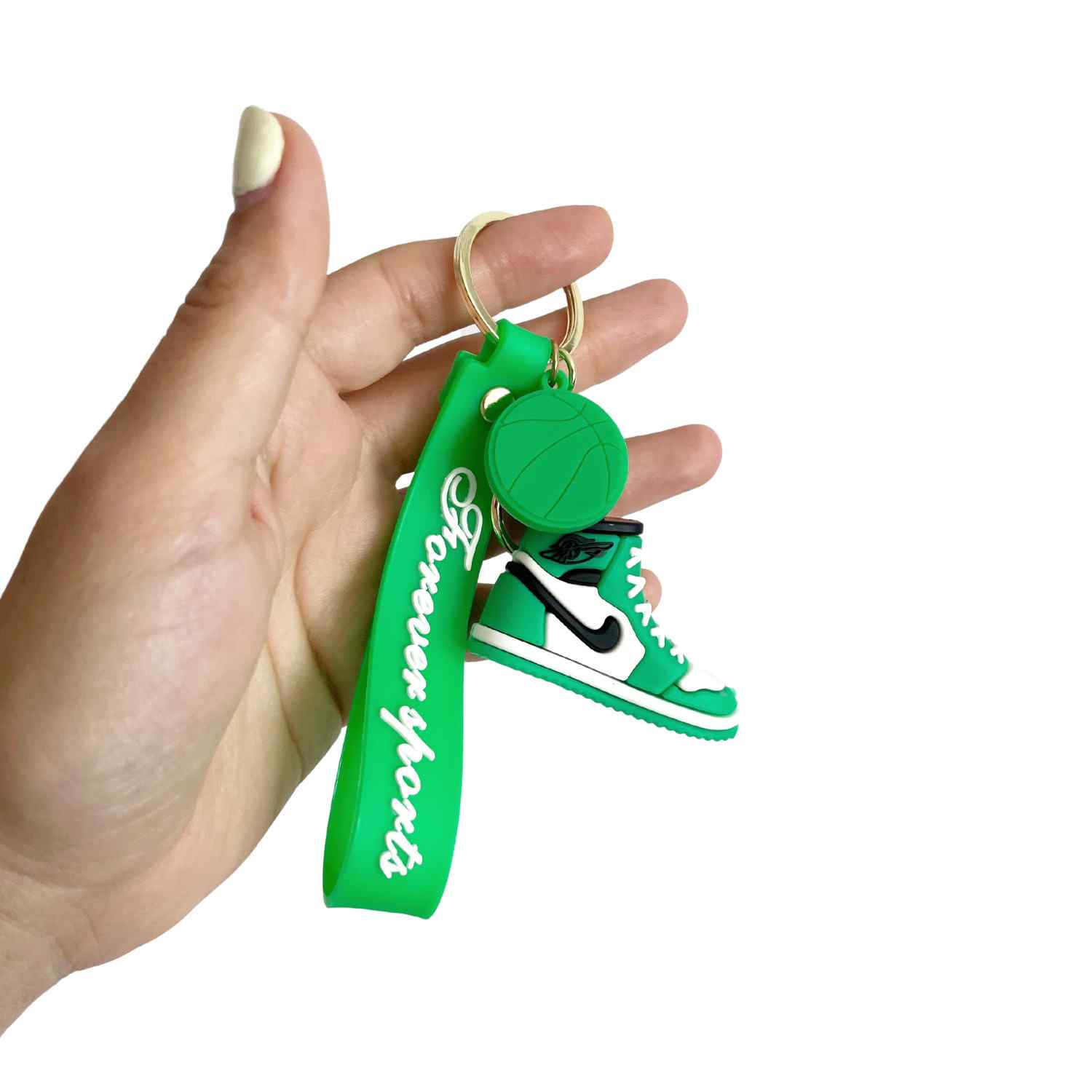 Llaveros zapatillas compatible con Nike Air Jordan verde - imagen 4