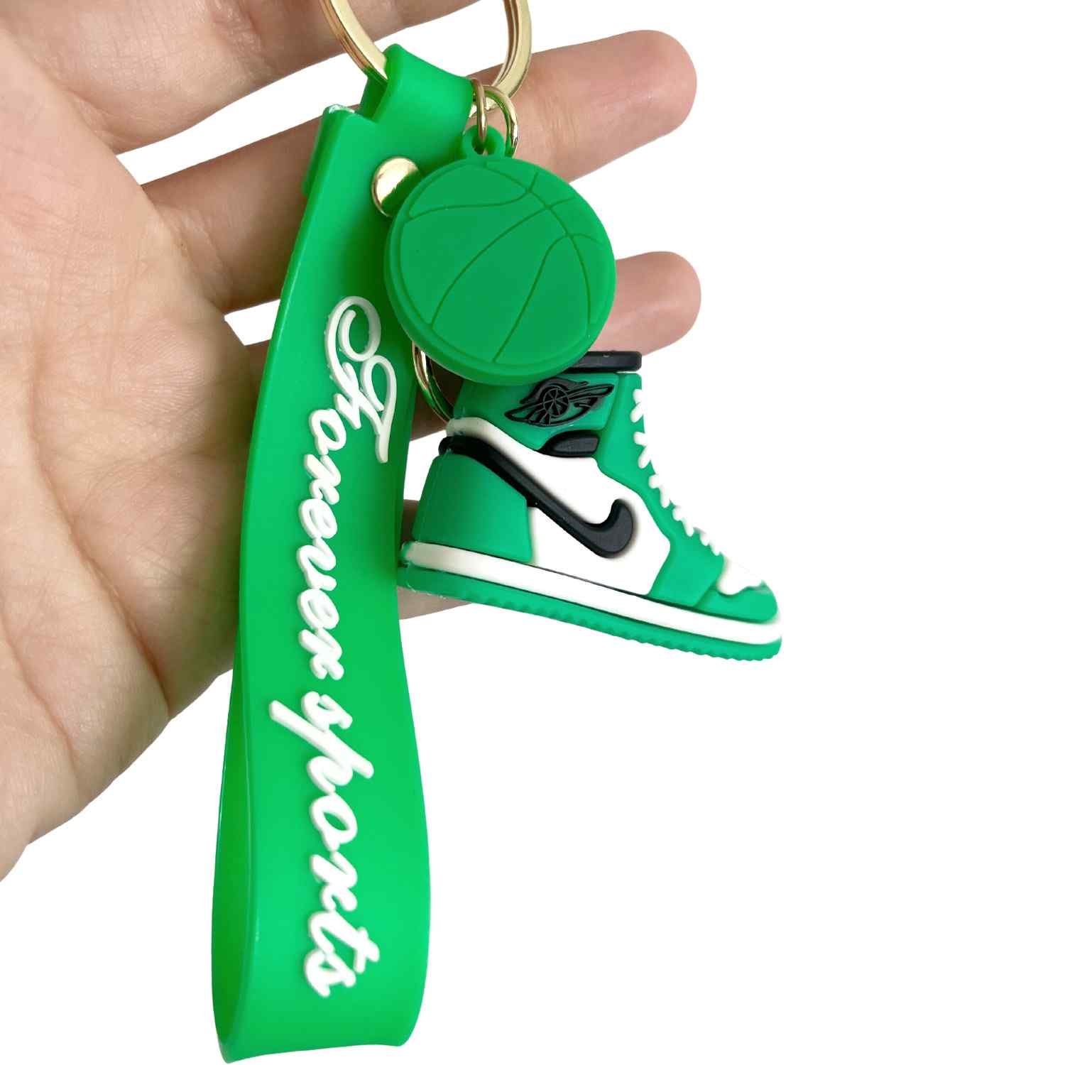 Llaveros zapatillas compatible con Nike Air Jordan verde - imagen 5