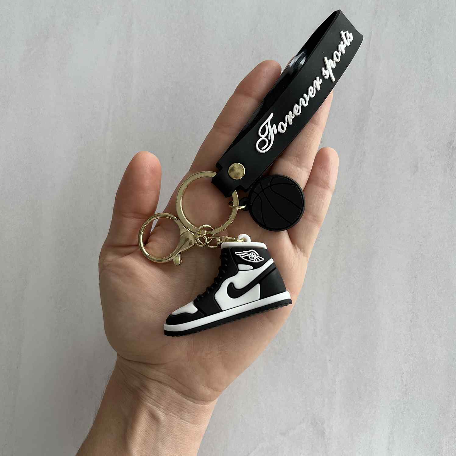 Llaveros zapatillas compatible con Nike Air Jordan negra - imagen 3