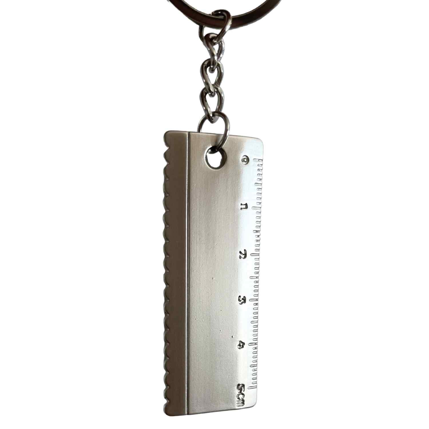 Llavero Regla Métrica hasta 5 cm mini metálico - imagen 4