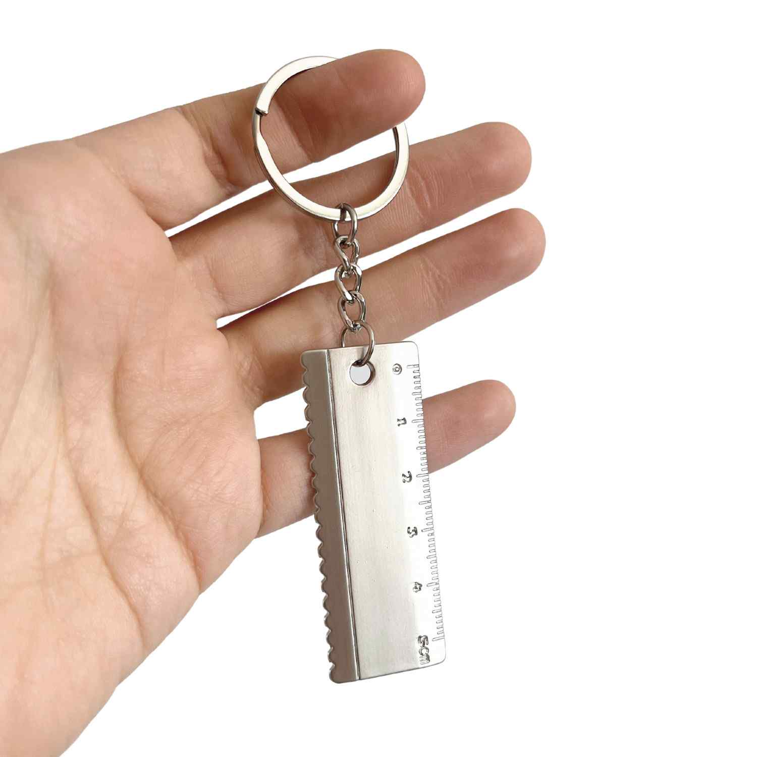 Llavero Regla Métrica hasta 5 cm mini metálico - imagen 2