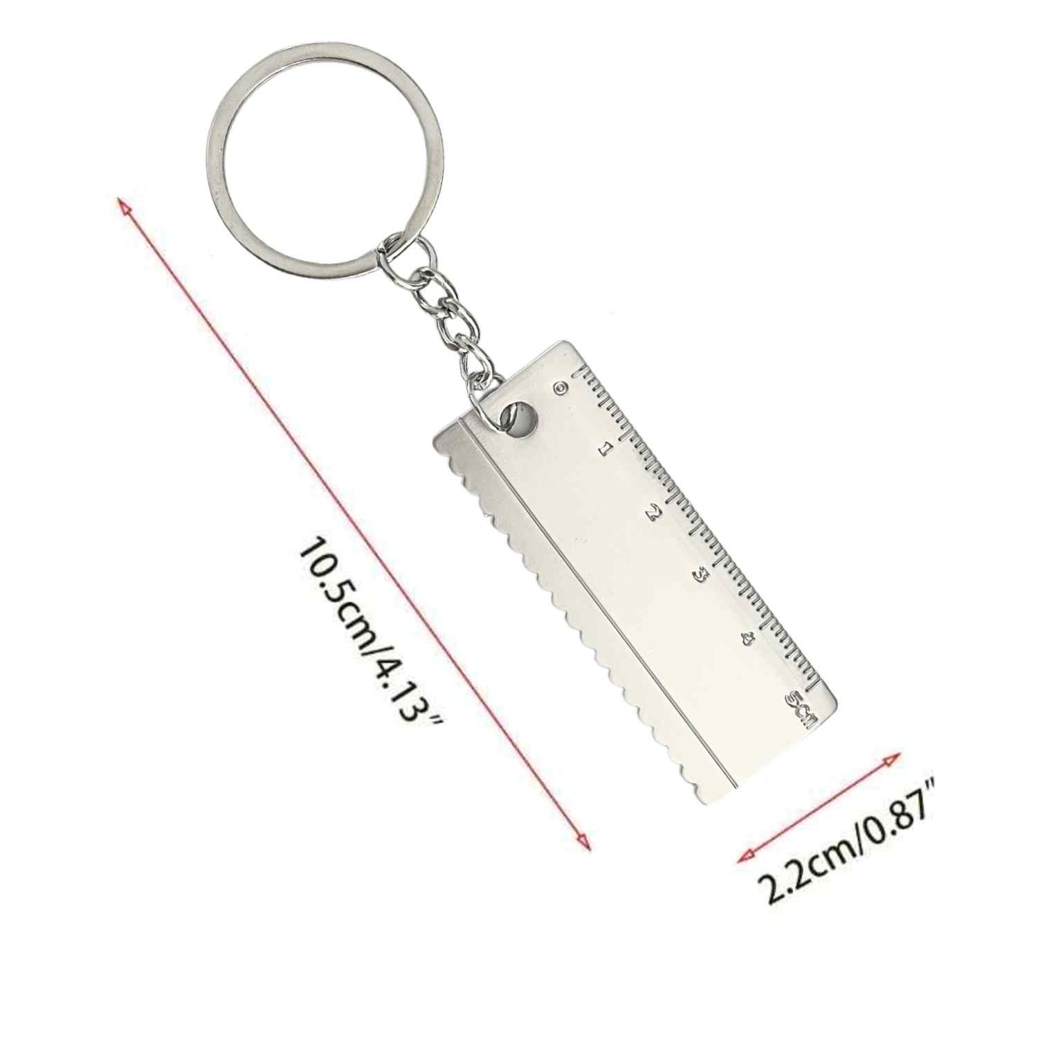 Llavero Regla Métrica hasta 5 cm mini metálico - imagen 6